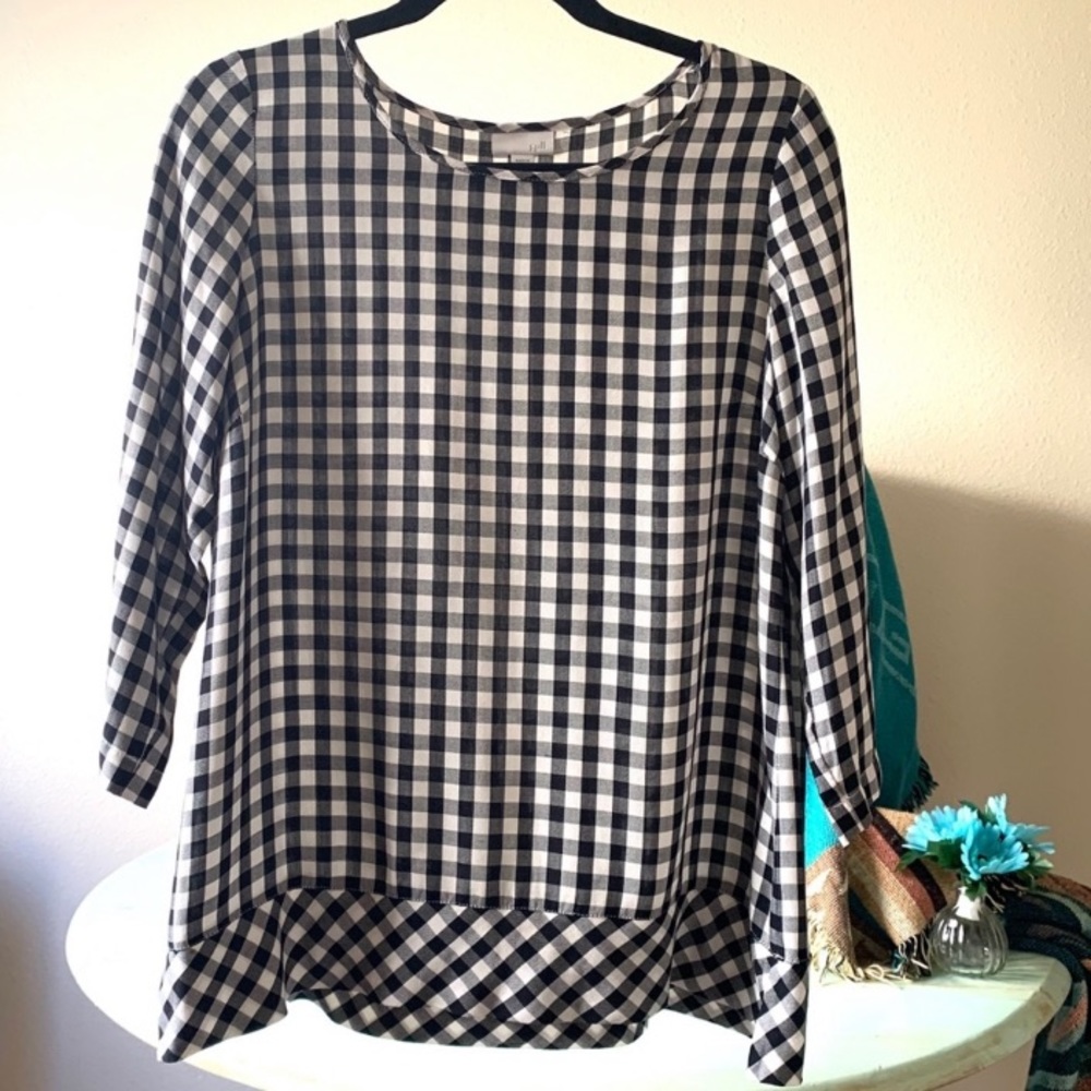 j jill Blouse/Top - Black & White - Size Small